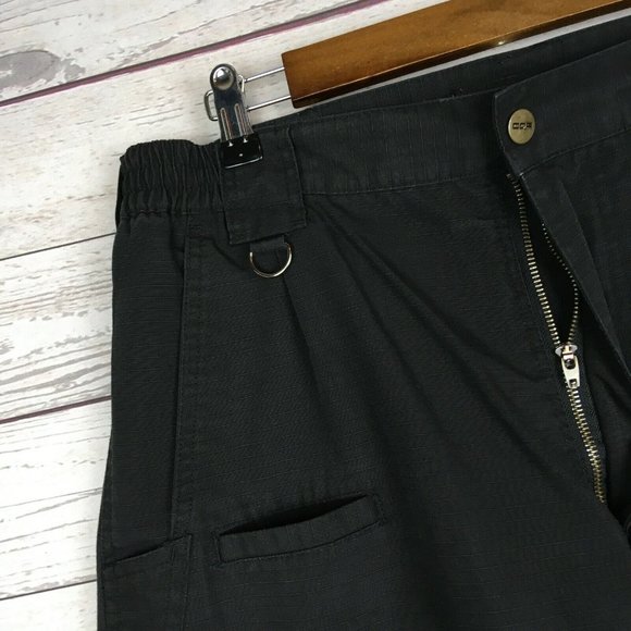 CQR Mens Tactical Cargo Pants 36x30 Black Poly Cotton‎ Blend Pockets EMT Trades - Picture 7 of 9
